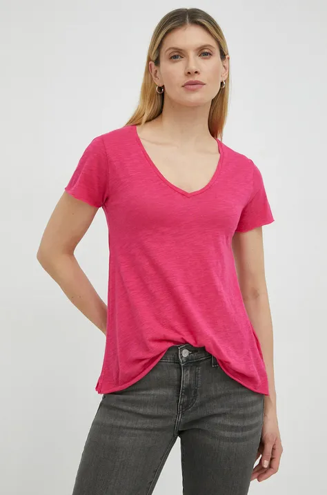 Kratka majica American Vintage ženski, roza barva