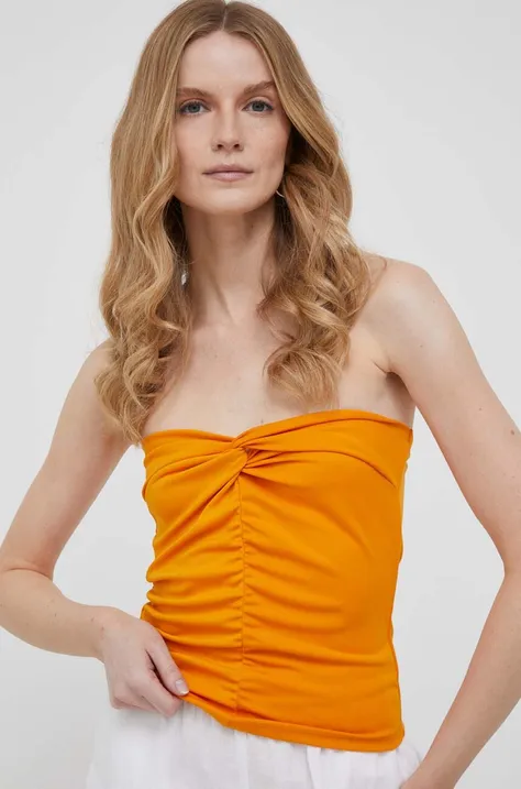 Top Sisley ženski, oranžna barva