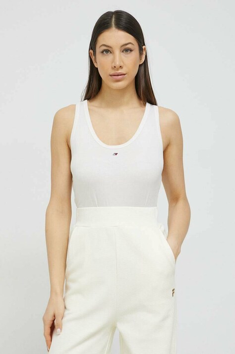 Tommy Hilfiger top femei, culoarea bej