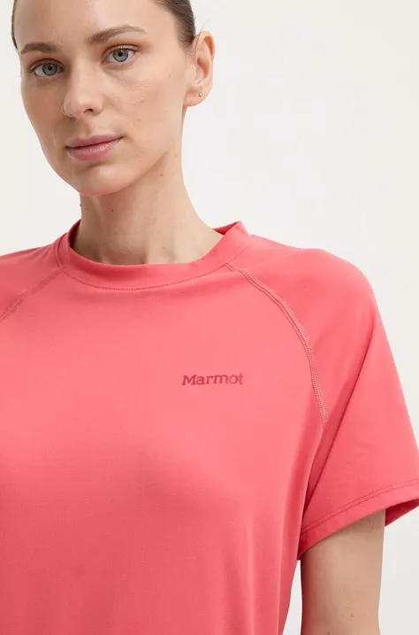 Športové tričko Marmot Windridge ružová farba