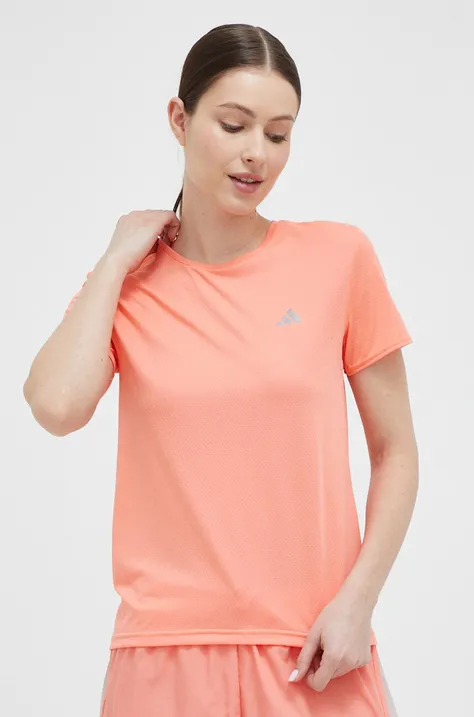 Μπλουζάκι για τρέξιμο adidas Performance X-City χρώμα: πορτοκαλί