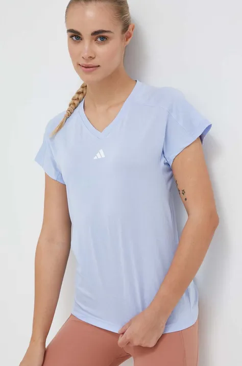 adidas Performance t-shirt treningowy Train Essentials kolor niebieski