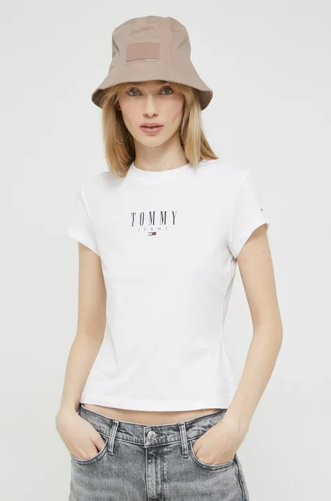 Футболка Tommy Jeans женский цвет белый