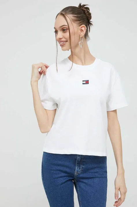 Tommy Jeans t-shirt damski kolor biały