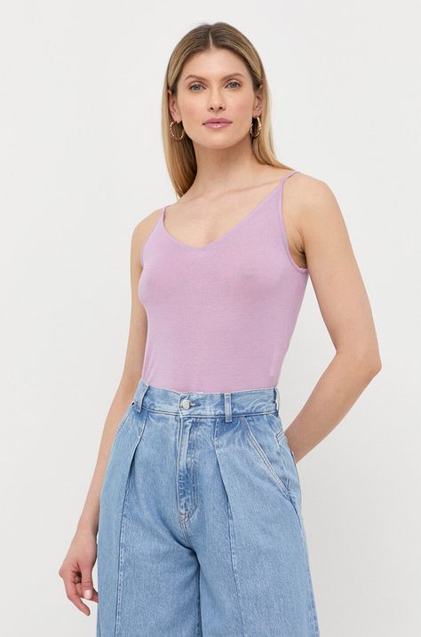 Marella top femei, culoarea violet