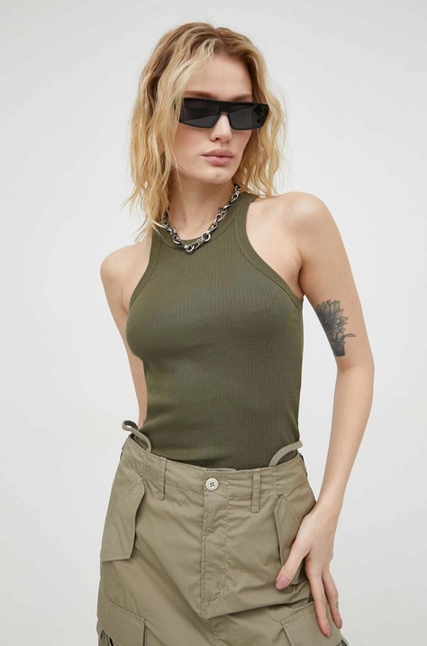 G-Star Raw top din bumbac x Sofi Tukker culoarea verde