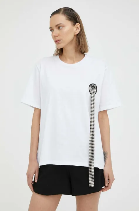 Βαμβακερό μπλουζάκι MMC STUDIO χρώμα: άσπρο