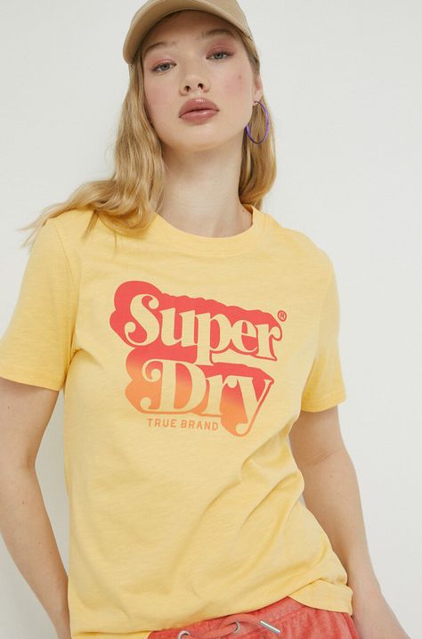 Bavlněné tričko Superdry