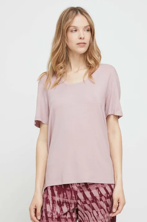 Homewear majica kratkih rukava Calvin Klein Underwear boja: ružičasta