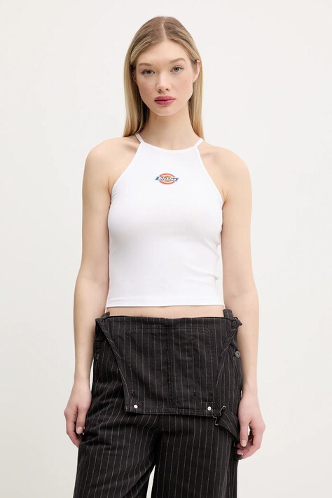 Top Dickies dámský, bílá barva