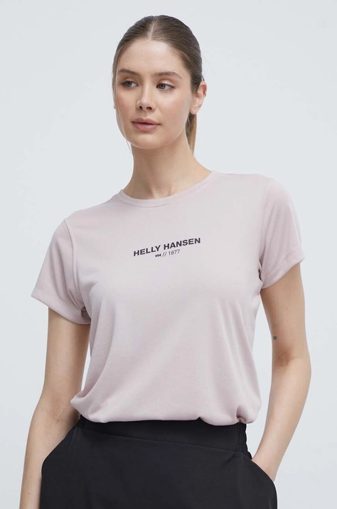 Helly Hansen t-shirt damski kolor różowy