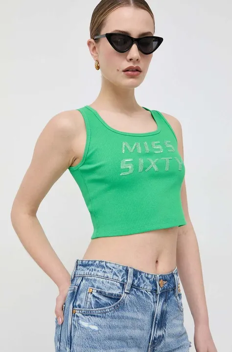 Miss Sixty top damski kolor zielony