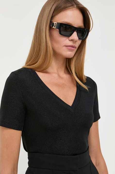 Morgan tricou femei, culoarea negru