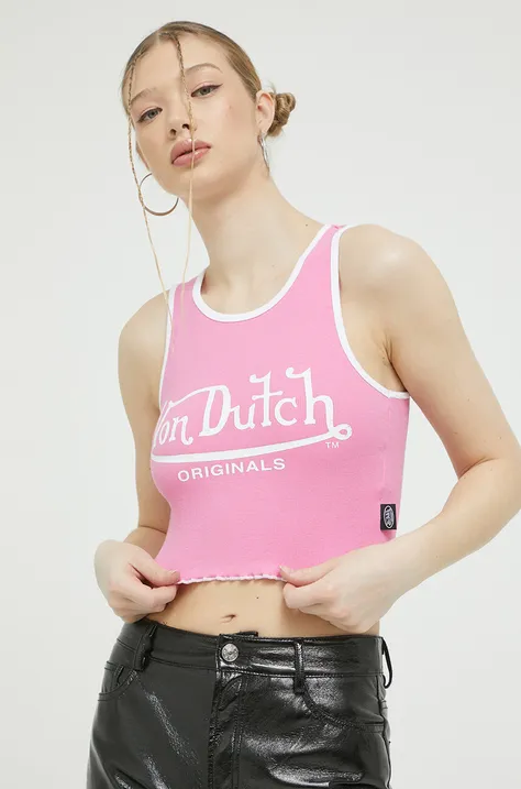 Top Von Dutch χρώμα: ροζ