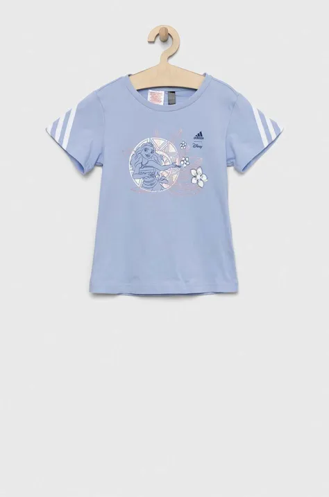 Otroška bombažna kratka majica adidas x Disney LG DY MNA