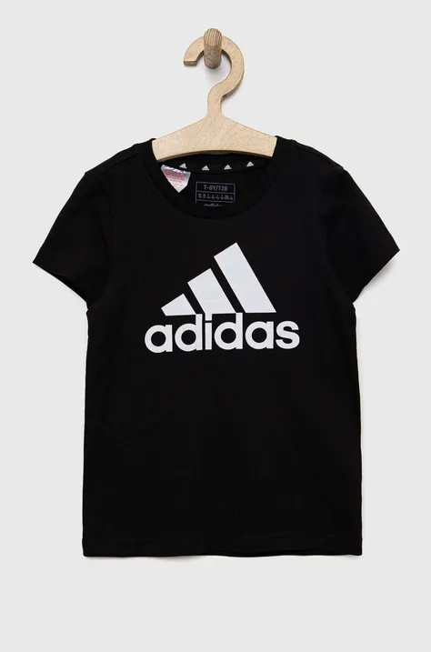 adidas t-shirt bawełniany dziecięcy G BL kolor czarny