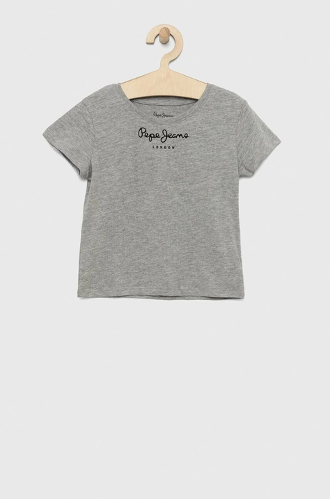 Pepe Jeans t-shirt bawełniany dziecięcy kolor szary