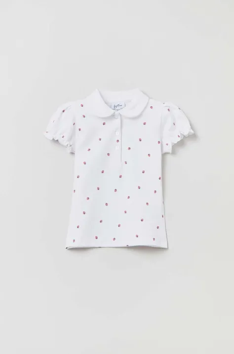 Μπλουζάκι μωρού OVS χρώμα: άσπρο