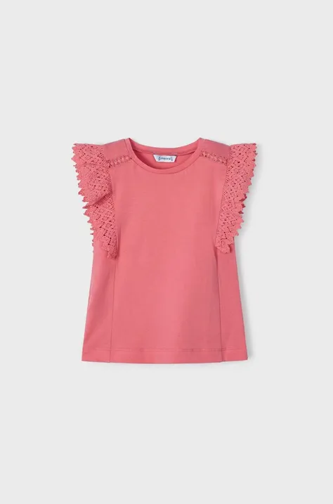 Dječja majica kratkih rukava Mayoral boja: ružičasta