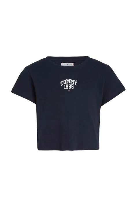 Tommy Hilfiger t-shirt dziecięcy kolor granatowy