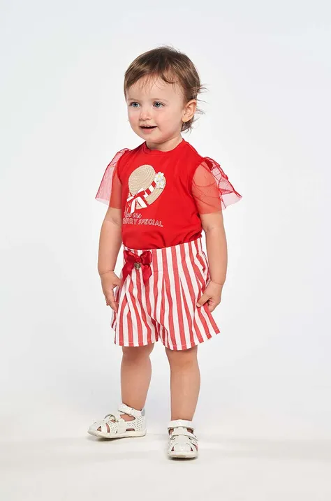 Birba&Trybeyond tricou bebe culoarea rosu