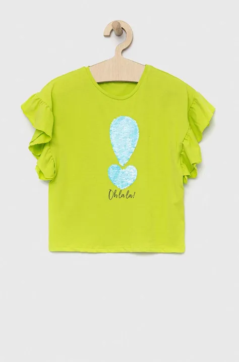 Παιδικό μπλουζάκι Birba&Trybeyond χρώμα: πράσινο