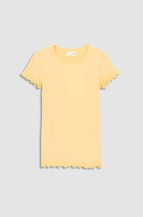 Дитяча футболка Coccodrillo колір жовтий