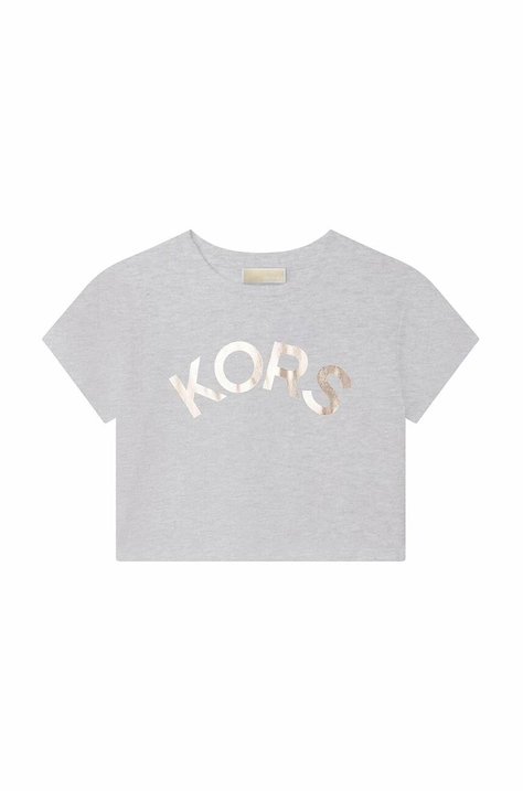 Michael Kors tricou de bumbac pentru copii culoarea gri