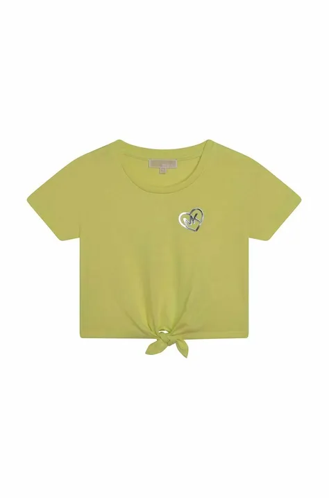 Dječja majica kratkih rukava Michael Kors boja: žuta