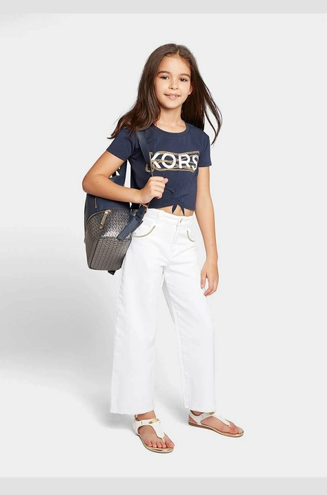 Michael Kors tricou de bumbac pentru copii culoarea albastru marin