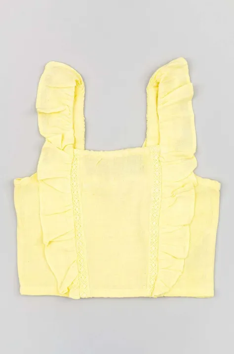 Otroška bluza zippy rumena barva