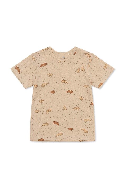 Konges Sløjd tricou de bumbac pentru copii culoarea portocaliu