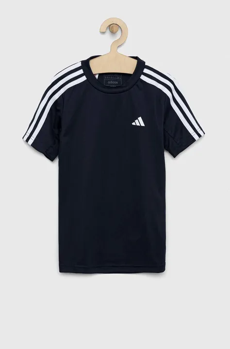 Dětské tričko adidas U TR-ES 3S tmavomodrá barva