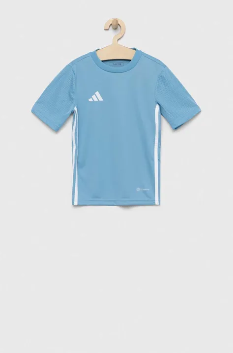 adidas Performance t-shirt dziecięcy TABELA 23 JSY kolor niebieski z aplikacją