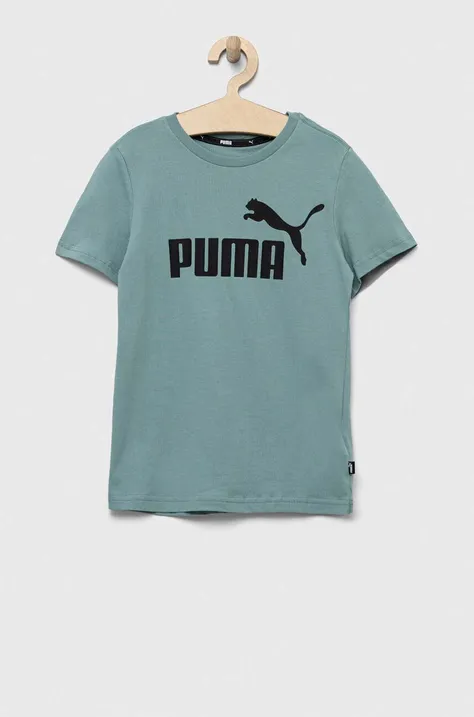 Παιδικό βαμβακερό μπλουζάκι Puma ESS Logo Tee B