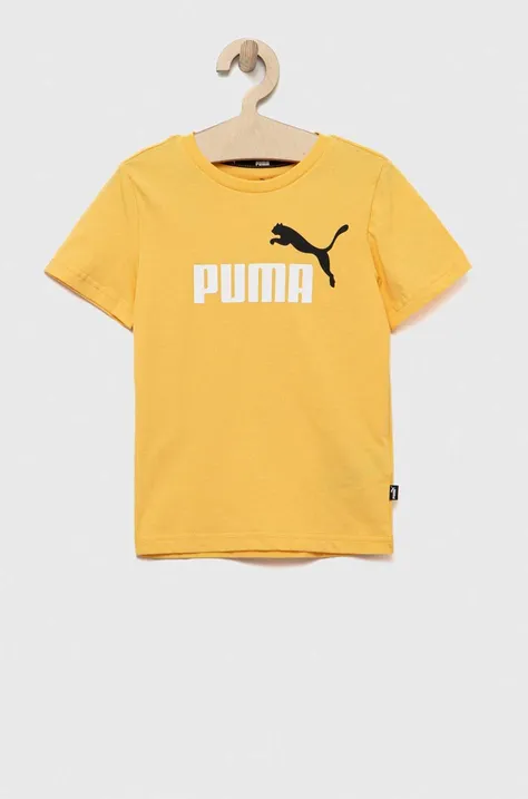 Детска памучна тениска Puma ESS+ 2 Col Logo Tee B