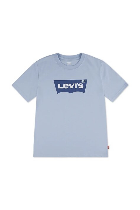 Levi's t-shirt bawełniany dziecięcy kolor niebieski z nadrukiem 8E8157