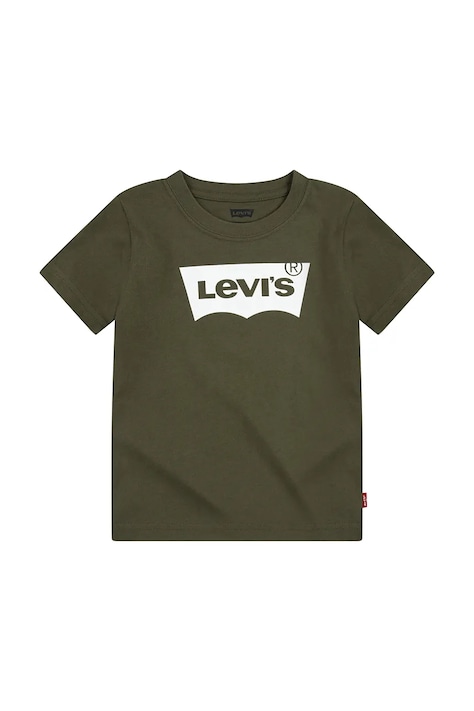 Levi's Тениска за деца от памук BATWING TEE зелена 8E8157