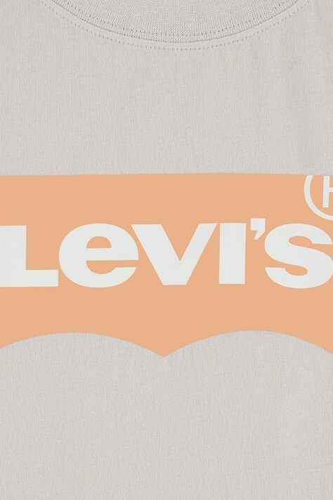 Levi's t-shirt bawełniany dziecięcy kolor beżowy z nadrukiem 9E8157