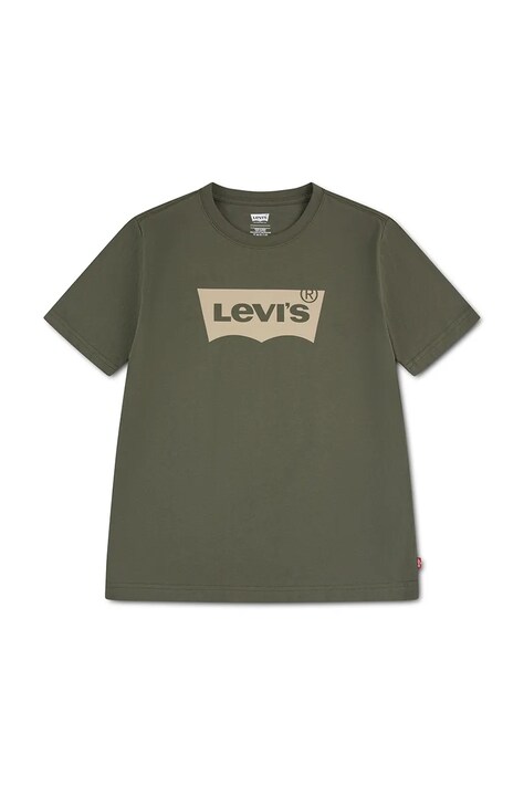 Levi's Тениска за деца от памук BATWING TEE зелена 9E8157