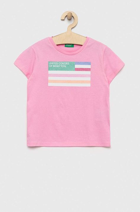 Detské bavlnené tričko United Colors of Benetton