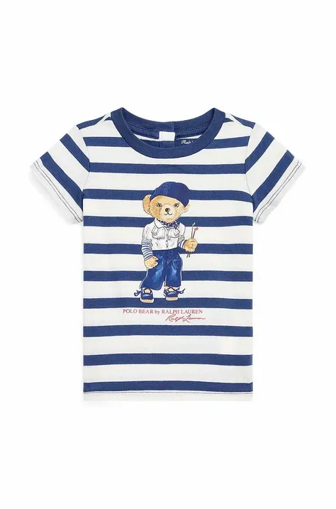 Pamučna majica kratkih rukava za bebe Polo Ralph Lauren