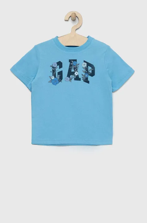 Дитяча бавовняна футболка GAP з принтом