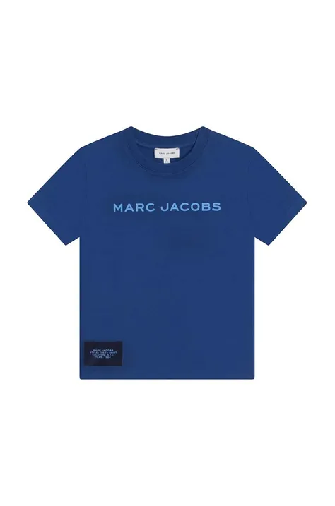 Marc Jacobs t-shirt bawełniany dziecięcy kolor niebieski z nadrukiem