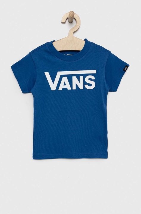 Παιδικό βαμβακερό μπλουζάκι Vans BY VANS CLASSIC KIDS true blue/white