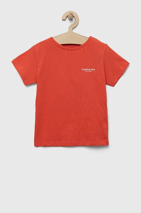 zippy t-shirt bawełniany dziecięcy kolor pomarańczowy z nadrukiem