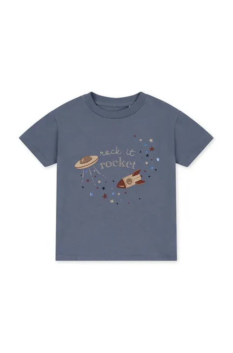 Παιδικό βαμβακερό μπλουζάκι Konges Sløjd
