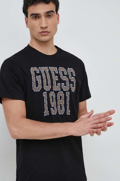 Памучна тениска Guess