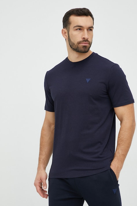 Guess t-shirt HEDLEY męski kolor granatowy gładki Z2YI12 JR06K