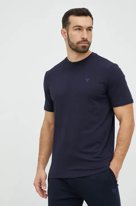 Μπλουζάκι Guess , χρώμα: ναυτικό μπλε
